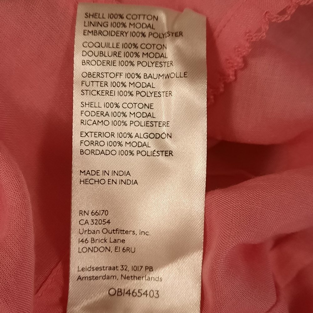 Anthropologie Floral Asymmetrical Dress - Orange and Green - Picture 8 of 16